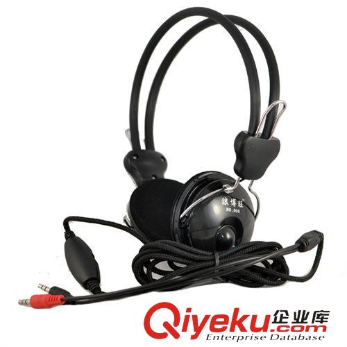 電腦耳機 狼博旺008網吧電腦耳機網吧耳機電腦耳機帶麥克風頭戴式潮頭帶式原始圖片2