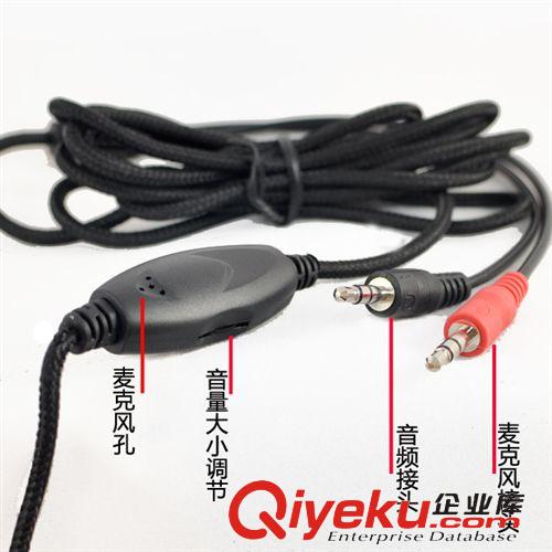 電腦耳機 狼博旺008網吧電腦耳機網吧耳機電腦耳機帶麥克風頭戴式潮頭帶式原始圖片3