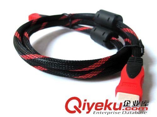 電腦線材 鍍金 雙網雙環HDMI高清線 支持1080 HDMI  1.5米原始圖片2
