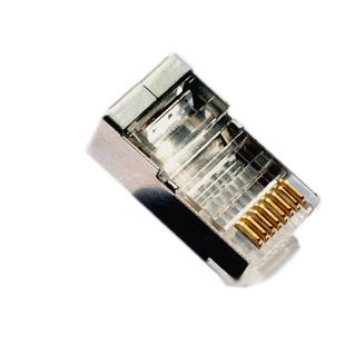 電腦線材 5類 超五類屏蔽水晶頭 RJ45水晶頭 網絡水晶頭百兆