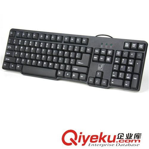 精品推薦 微鑫tg批發 Q8有線USB網吧鍵盤 全黑臺式機電腦鍵盤原始圖片3