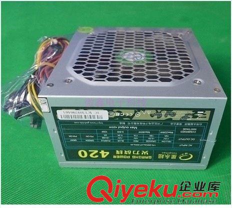精品推薦 420火力戰(zhàn)線大風扇PC電源 靜音版全新zp帶電源線臺式機電源原始圖片3