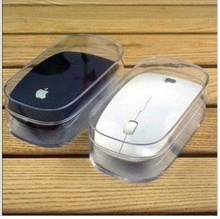 臺式電腦配件  超薄蘋果流線型多色無線全新光電鼠標 個性筆記本光電鼠標批發原始圖片2