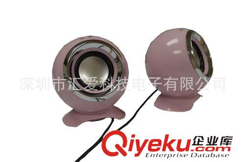 USB電腦小音響 深圳廠家批發 慧愛HA-210zp音響  迷你USB小音箱 電腦小音響原始圖片2