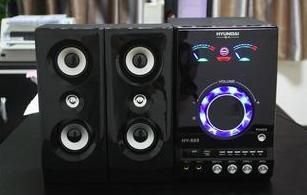電腦音響 韓國HY/現代 HY-888 2.1多媒體組合音響 音箱 低音炮 話筒K歌插卡原始圖片3