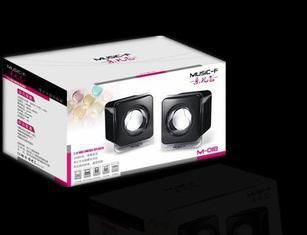 電腦音響 批發(fā)小音箱 樂兒飛M-01B USB電腦音箱 筆記本迷你2.0筆記本小音箱原始圖片3