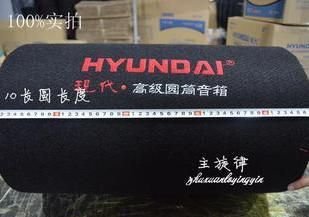 汽車低音炮 10寸圓 220V/12V汽車低音炮摩托車車載低音炮電瓶車電腦音響 炮筒原始圖片3