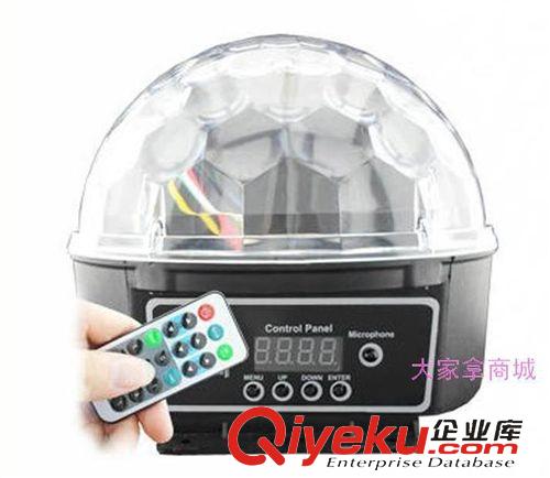 強光手電 批發遙控水晶魔球 LED六色聲控圖案水晶魔球 KTV包房聲控舞臺燈光原始圖片3