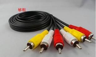 視頻音頻線 純銅加長(zhǎng)加粗1.5米三對(duì)三蓮花線音頻線DVD線音視頻線 電視 AV線原始圖片3