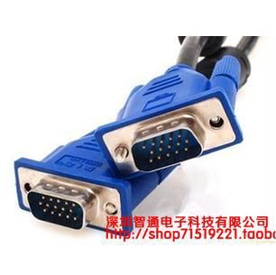 視頻音頻線 全銅 15針1.5米VGA數(shù)據(jù)線 腦電視連接線 VGA線 高清視頻線雙磁環(huán)原始圖片2