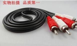 視頻音頻線 批發(fā)一分二音頻線 3.5mm轉(zhuǎn)雙蓮花線 1分2電腦接音響功放線 1米