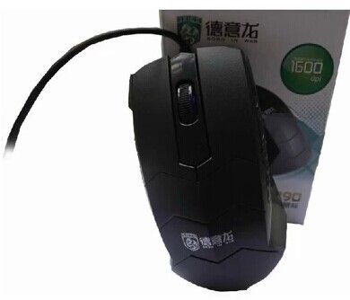 鼠標 zp德意龍DY-290游戲有線 重塊耐用 電腦筆記本usb大鼠標原始圖片3