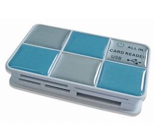 讀卡器 USB{wn}數(shù)碼相機化妝盒讀卡器多合一 讀SD.MS.M2.TF sd tf多功能原始圖片3