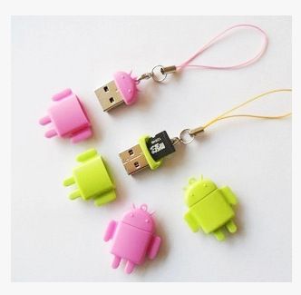 讀卡器 031 USB迷你可愛 tf卡讀卡器 2.0高速 情侶TF讀卡器 非多合原始圖片2