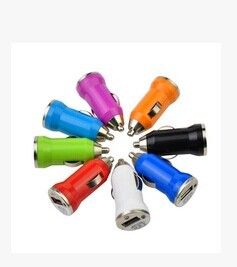 USB產品 彩色{wn}車載手機充電器 蘋果iphone車充usb 汽車充電器