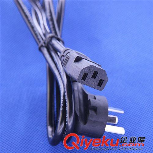 USB音箱 原裝國標(biāo)電腦主機(jī)顯示器電源線品口三孔 1.5米銅芯直插 電飯鍋線原始圖片2