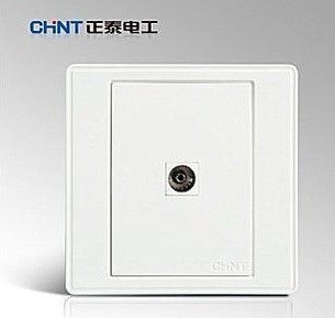 正泰電工 正泰墻壁開關(guān)面板插座 NEW7E-201 一聯(lián)電視插座 zp批發(fā)