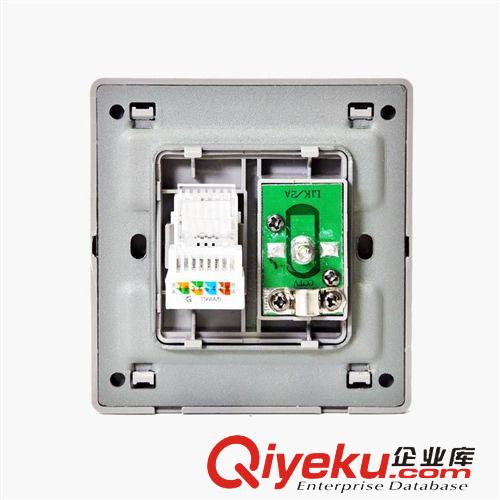 X15系列(不銹鋼拉絲) 不銹鋼拉絲開關插座 電視電腦插座面板 86型暗裝開關插座原始圖片2