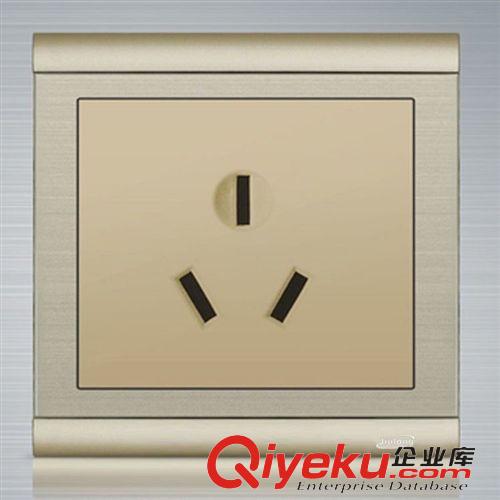 L3系列(不銹鋼拉絲) 玖朧墻壁開關(guān)香檳 拉絲 開關(guān) 86開關(guān)面板 暗裝三開單控開關(guān) 面板