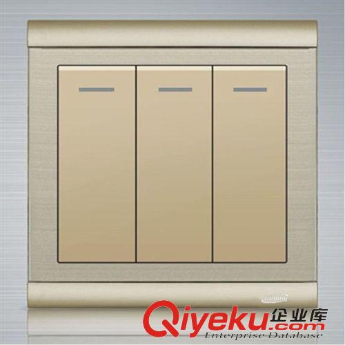 L3系列(不銹鋼拉絲) 墻壁開關插座 三開雙控墻壁開關插座 不銹鋼拉絲墻壁開關插座