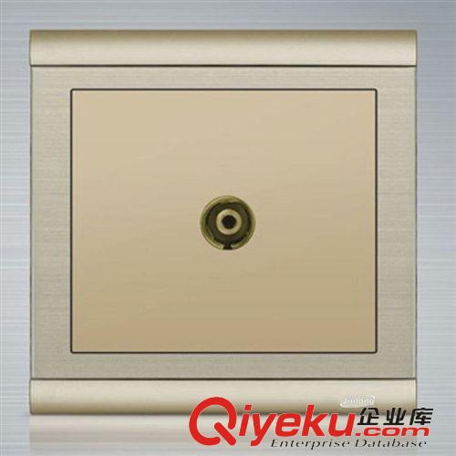 L3系列(不銹鋼拉絲) 不銹鋼拉絲四開單控開關(guān) 香檳金四開單控開關(guān) 86型暗裝開關(guān)批發(fā)