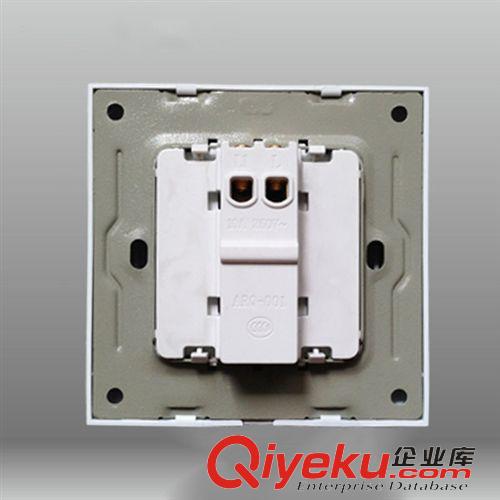 X4系列(家裝款) 玖朧電工開關插座面板一位開關單控 86型暗裝 白色 誠招批發(fā)商原始圖片3