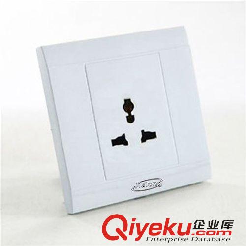 X4系列(家裝款) 玖朧電工開關(guān)插座面板 多三孔墻壁插座 86型暗裝 炫白原始圖片2