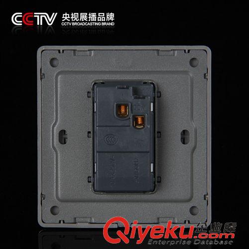 86-X5 炫銀系列 廠家直銷墻壁開關插座 品質保證 X5炫銀系列 一開單控開關原始圖片3