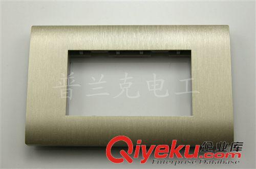 118型開(kāi)關(guān)插座 香檳色拉絲118型二位面板，專業(yè)生產(chǎn)，大量供應(yīng)