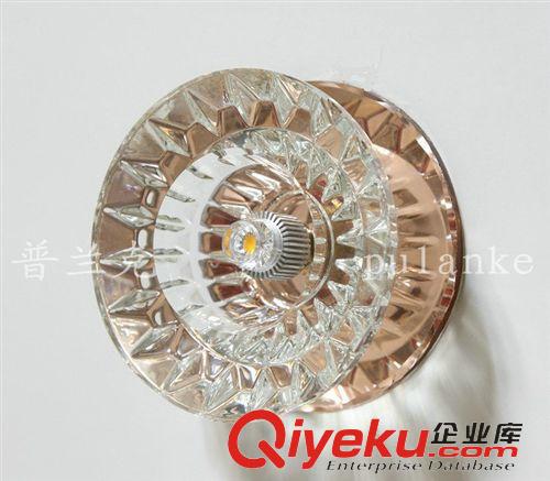 100mm水晶灯 大量供应 3W LED水晶过道灯玄关灯 诚招各县市经销商