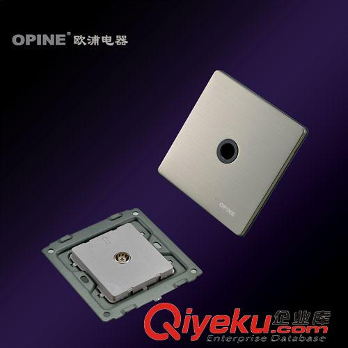 按系列分類 【企業(yè)集采】OPINE不銹鋼電視開關(guān)插座 有線電視接頭墻壁開關(guān)原始圖片2
