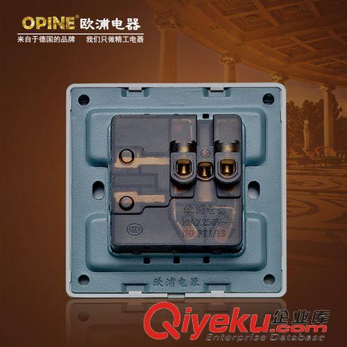 按插座分類 OPINE開關插座 七孔墻壁插座面板 二二三級插座86香檳金墻體插座原始圖片3