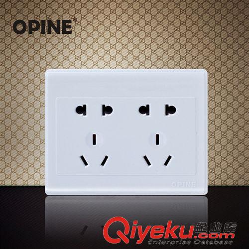 按插座分類 【企業集采】OPINE 明裝墻壁開關插座 15孔電源開關面板插座面板