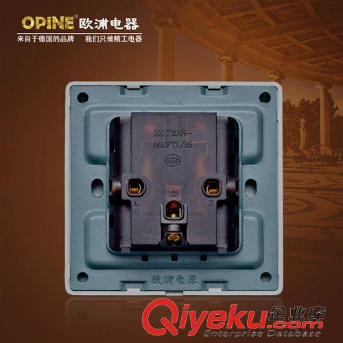 按插座分類 OPINE多功能五孔開關插座  二三級多功能插座86香檳金插座開關原始圖片3