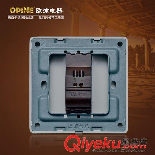 弱電板類 OPINE電器香檳色開關(guān)插座 一位電話插座 有線電話墻壁插座面板原始圖片3
