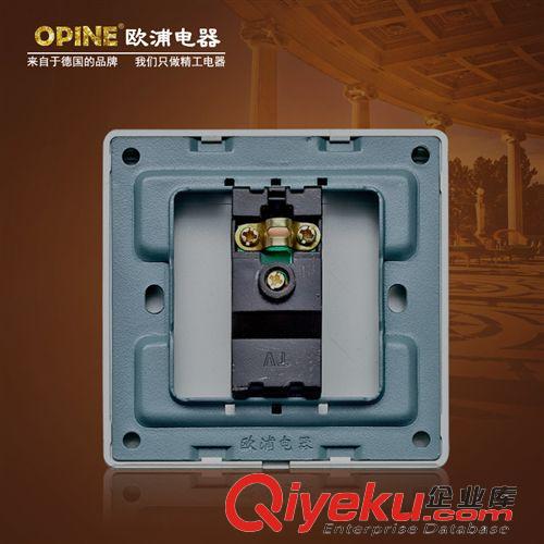 弱電板類 OPINE電器香檳金 一位閉路電視插座 86型有線電視插座面板原始圖片3