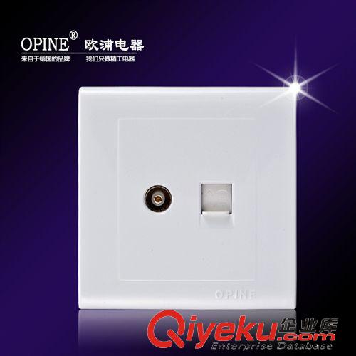 弱電板類(lèi) OPINE電視電話插座 電視電話墻壁插座 家用開(kāi)關(guān)明裝 溫州墻壁開(kāi)關(guān)