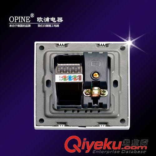 弱電板類 OPINE電視電腦插座 電視電腦插座面板 網(wǎng)絡(luò)網(wǎng)線寬帶插座家用開關(guān)原始圖片3