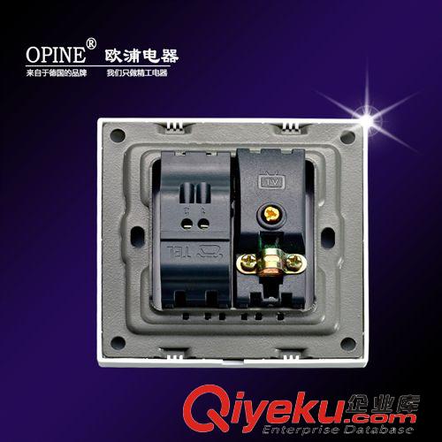 弱電板類 OPINE電視電話插座 電視電話墻壁插座 家用開關(guān)暗裝 開關(guān)生產(chǎn)廠家原始圖片3