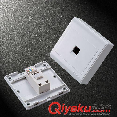 弱電板類 OPINE一位電話插座 86型二芯電話插座 一位電話面板 開(kāi)關(guān)插座原始圖片3
