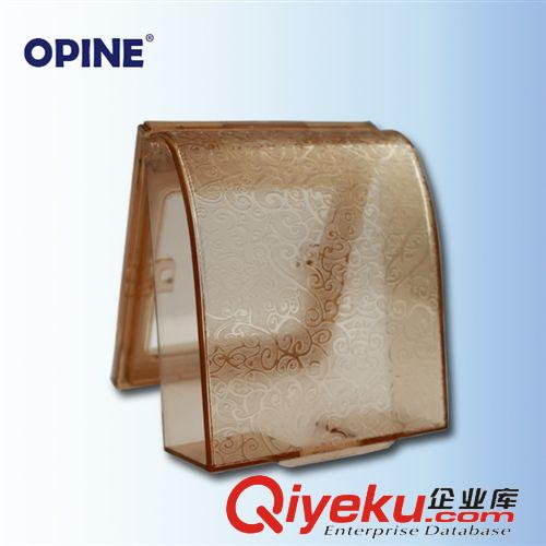 電工附件 OPINE 開(kāi)關(guān)插座 歐式奢華香檳金雕花86防水盒 防濺盒原始圖片3
