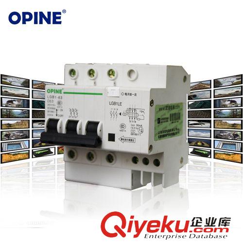 電工附件 OPINE家用保護(hù)器 小型斷路器3PLE 63A家用空氣開(kāi)關(guān)帶漏電  J原始圖片2