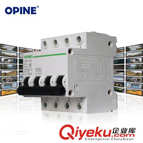 電工附件 OPINE家用保護器小型斷路器4P63A家用空氣開關總開關電閘LGB163J原始圖片2