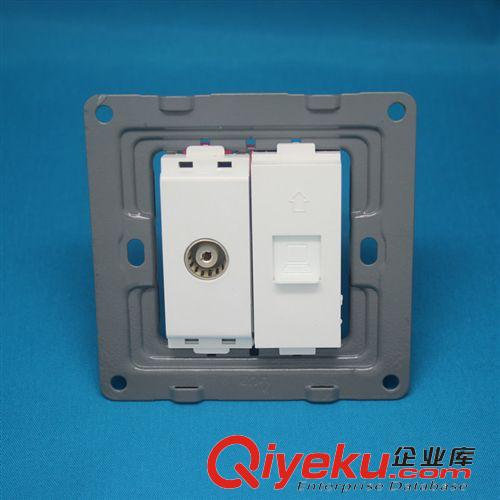 K3純白暗裝系列 廠家直銷 TCL墻壁開關(guān)插座 K3電視電腦插座原始圖片3