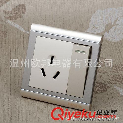 墻壁開關L8系列 西門子開關插座面板 多功能五孔插座5孔電源墻壁香檳金色拉絲插座