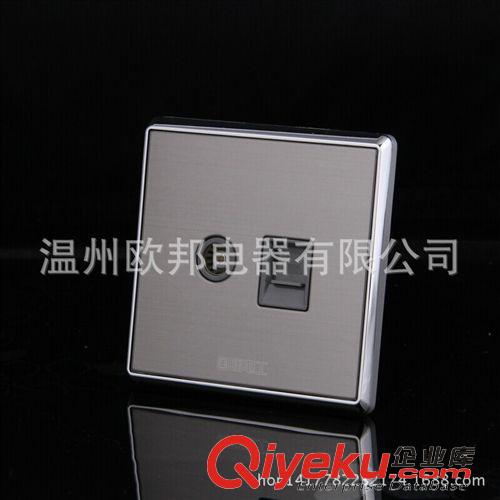 墻壁開關(guān)F7系列 墻壁開關(guān)廠誠招各地代理商家直銷高檔家用豪華不銹鋼拉絲電視電腦原始圖片2