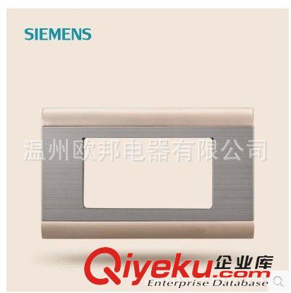 墻壁開關118型 X2系列 西門子墻壁開關插座118香檳色不銹鋼拉絲兩位面板