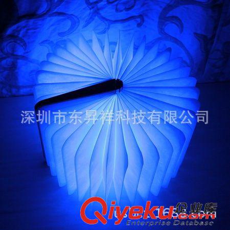 LED創意書燈 便攜led折疊臺燈現代時尚簡約創意節能臺燈從一本書展開到一盞燈原始圖片3