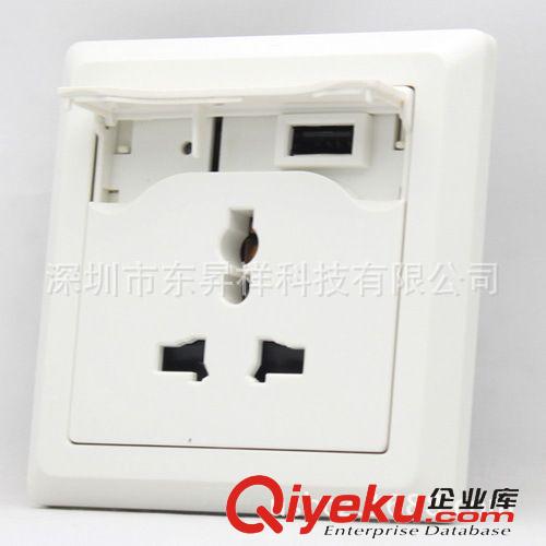 單USB充電插座 東昇祥USB充電插座廠家批發(fā)帶USB電源墻壁插座86型創(chuàng)意插座轉(zhuǎn)換器