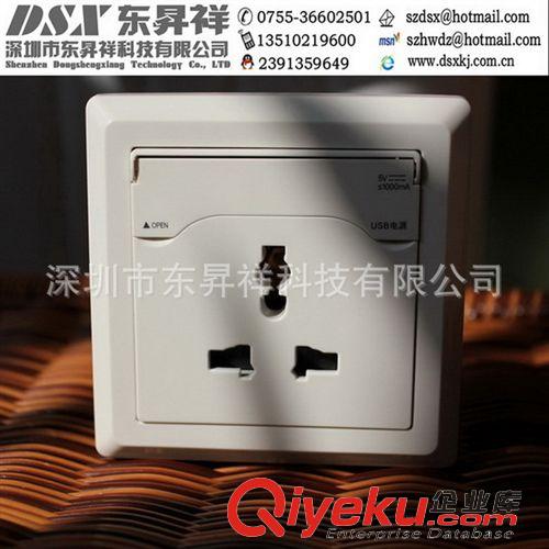 單USB充電插座 USB wall socket Charges ipad 2/iphone 4s/other USB Devices